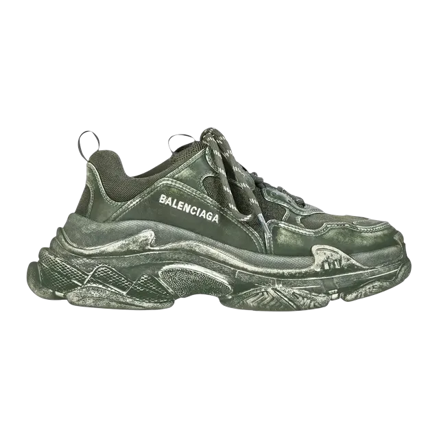 Balenciaga Triple S Dark Green — Authentic Shoes & Footwear at CLZTURE