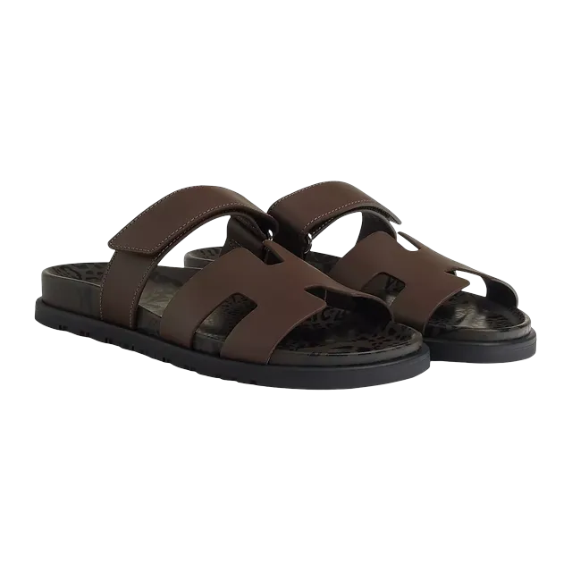 Hermès Sandals Chypre Brown — Authentic Hermès in stock at CLZTURE