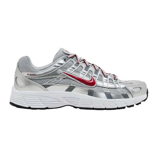 Nike P-6000 Gs Metallic Silver Gym Red — Authentic Shoes & Footwear at CLZTURE
