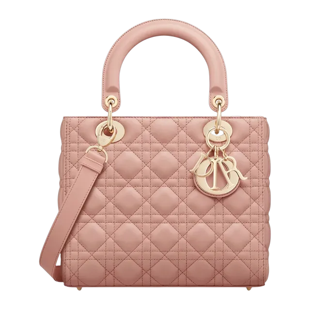 Bag Lady Dior Medium 24Cm Pink — Authentic Bags & Luggage at CLZTURE