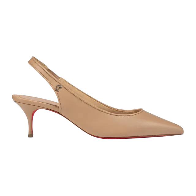 Christian Louboutin Sporty Kate Sling 55Mm Beige — Authentic Shoes & Footwear at CLZTURE