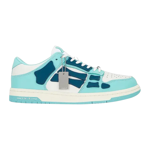 Amiri Skel Top Low Teal Slate Blue — Authentic Shoes & Footwear at CLZTURE