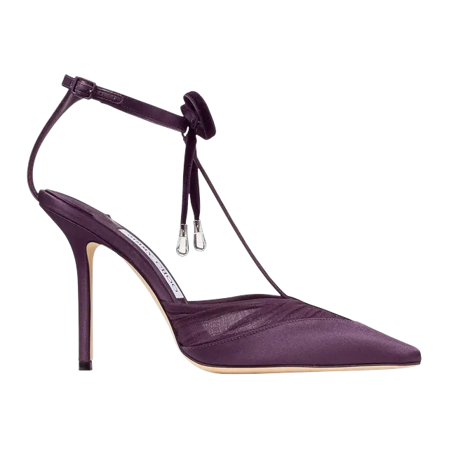Jimmy Choo Afia Mesh 100Mm Purple — Authentic at CLZTURE