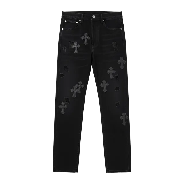Chrome Hearts Cross Patch Jeans Black — Authentic Chrome Hearts in stock at CLZTURE