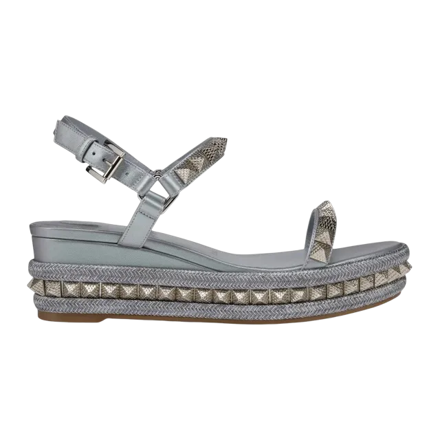 Christian Louboutin Pyraclou Silver — Authentic Shoes & Footwear at CLZTURE