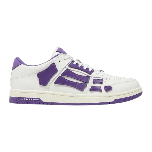 Amiri Skel Top Low White Purple — Authentic Shoes & Footwear at CLZTURE