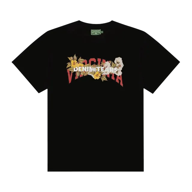 Denim Tears Virginia Tears T-Shirt Black — Authentic Denim Tears in stock at CLZTURE