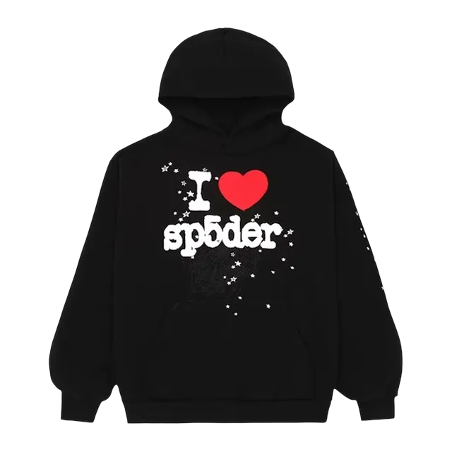 Sp5der i Heart Sp5 Black — Authentic Sp5der in stock at CLZTURE