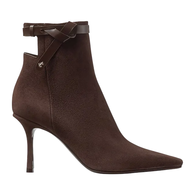 Jimmy Choo Camie Ankle Boot 85Mm Brown — Authentic Boots at CLZTURE