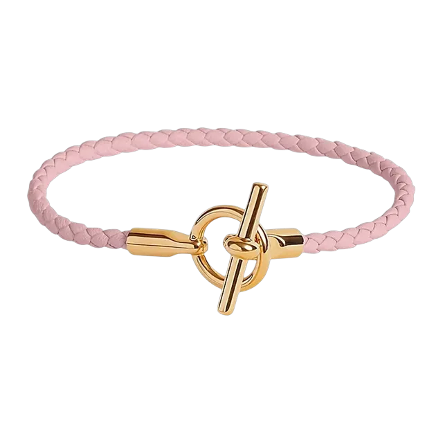 Hermès Bracelet Glénan h Light Pink — Authentic Jewelry at CLZTURE