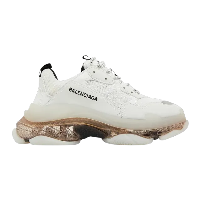 Balenciaga Triple S Clear Sole White Grey — Authentic at CLZTURE