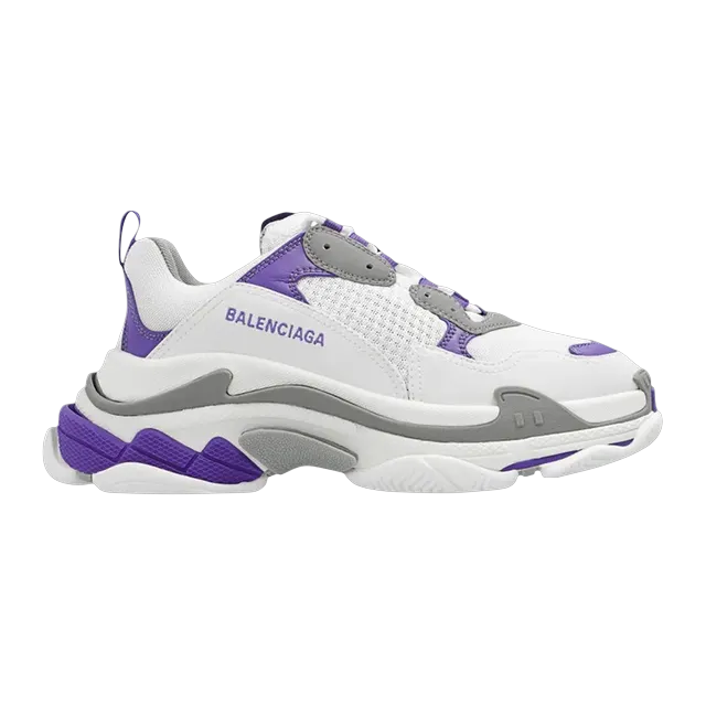Balenciaga Triple S White Purple — Authentic Shoes & Footwear at CLZTURE