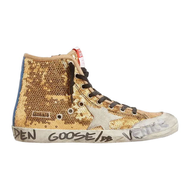 Golden Goose Sneakers Francy Gold — Authentic Shoes & Footwear at CLZTURE