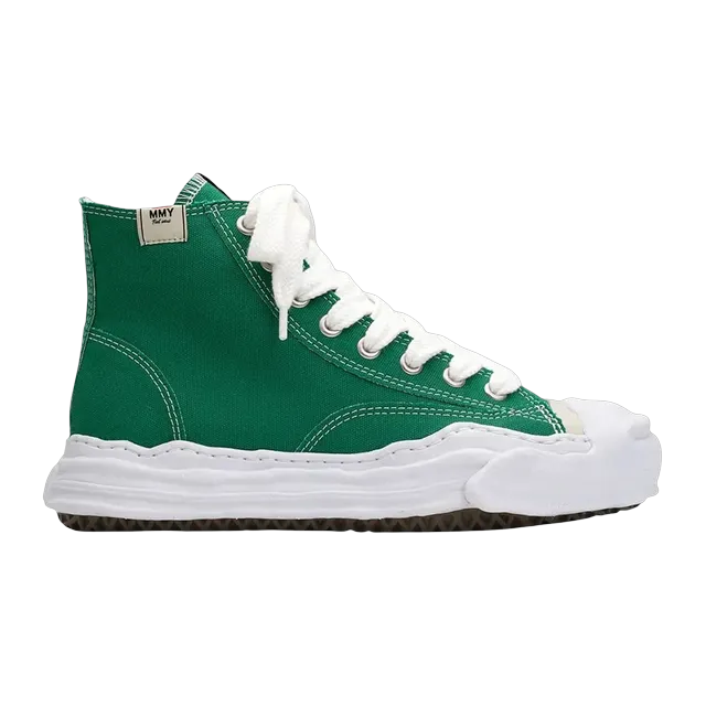 Mihara Yasuhiro Hank Og Sole Canvas High Clear Green — Authentic Shoes & Footwear at CLZTURE