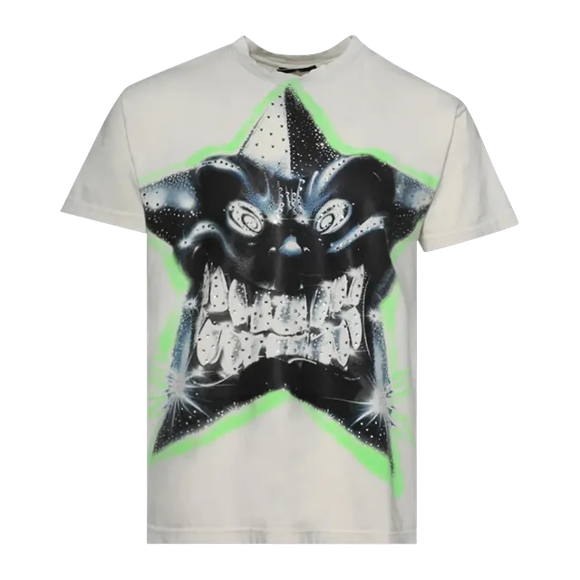 Hellstar Star T-Shirt White — Authentic Hellstar in stock at CLZTURE