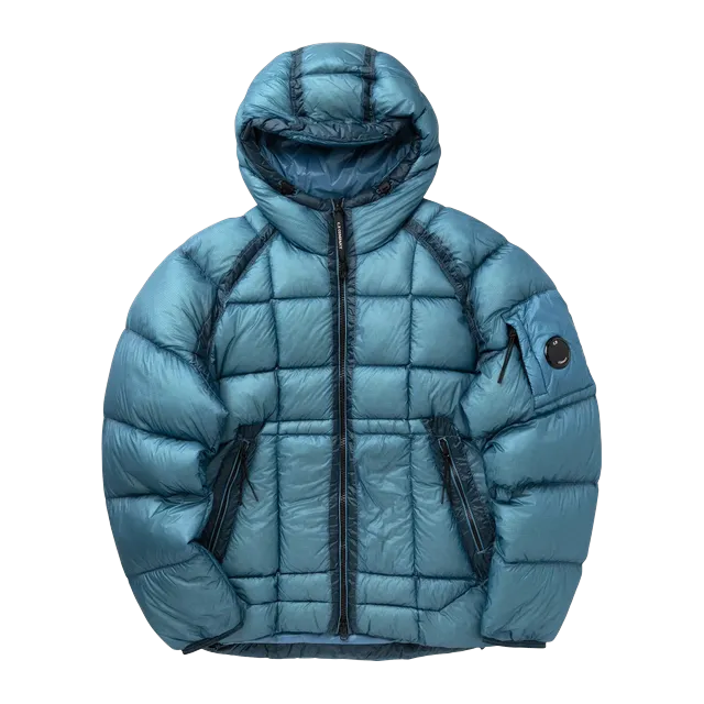C.P. Company D.D. Shell Hooded Down Jacket Blue — Authentic Jackets & Outerwear at CLZTURE