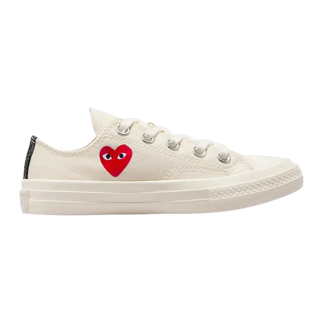 Converse Comme Des Garçons x Chuck 70 Low Single Heart Milk — Authentic Shoes & Footwear at CLZTURE
