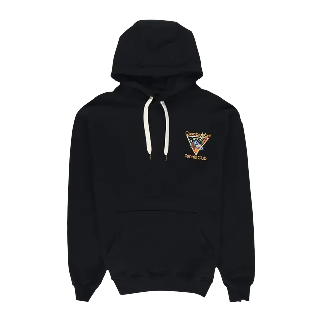 Casablanca Tennis Club Hoodie Black — Authentic Casablanca in stock at CLZTURE
