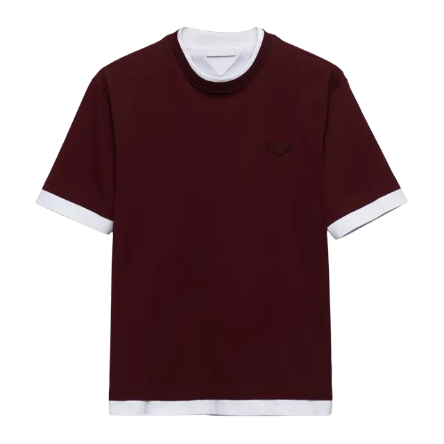Prada Cotton T-Shirt Red — Authentic Prada in stock at CLZTURE
