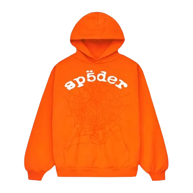 Sp5der Legacy Hoodie Orange — Authentic Sp5der in stock at CLZTURE