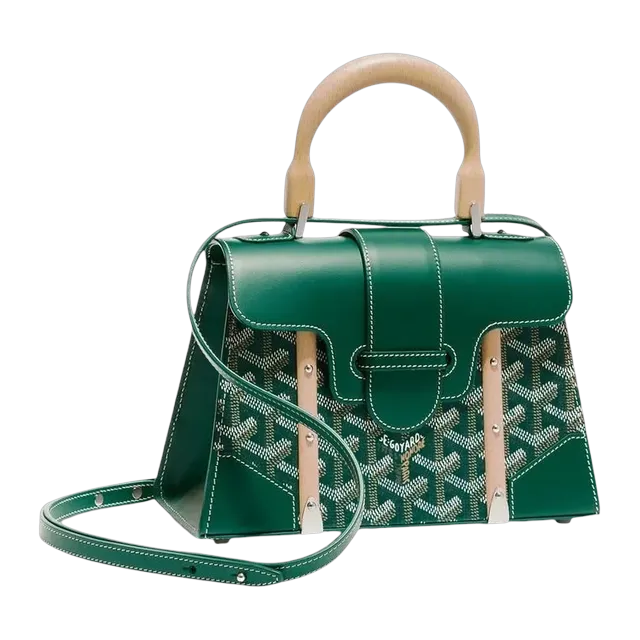 Goyard Bag Saïgon Structuré Mini 20Cm Green — Authentic Goyard in stock at CLZTURE