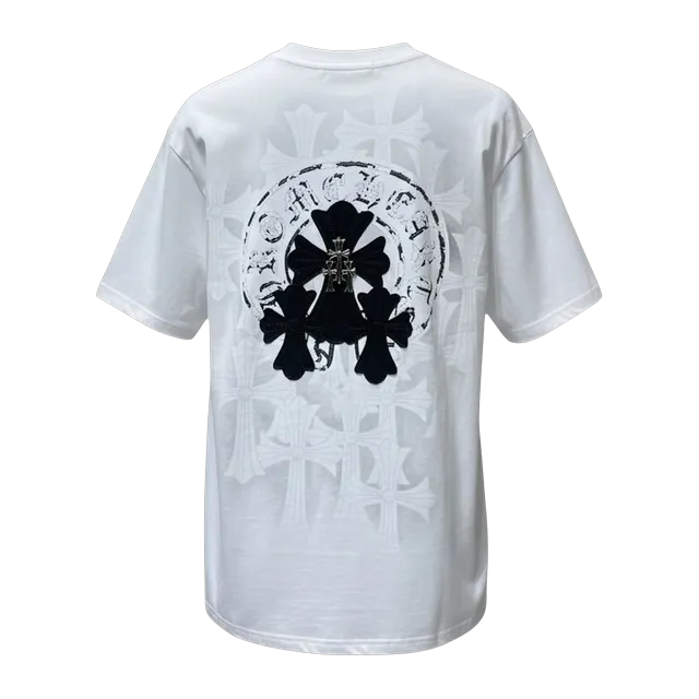 Chrome Hearts T-Shirt Cross Logo White — Authentic Chrome Hearts in stock at CLZTURE