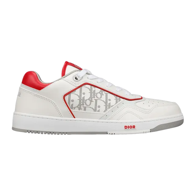Dior Sneakers B27 Oblique White Red — Authentic Shoes & Footwear at CLZTURE