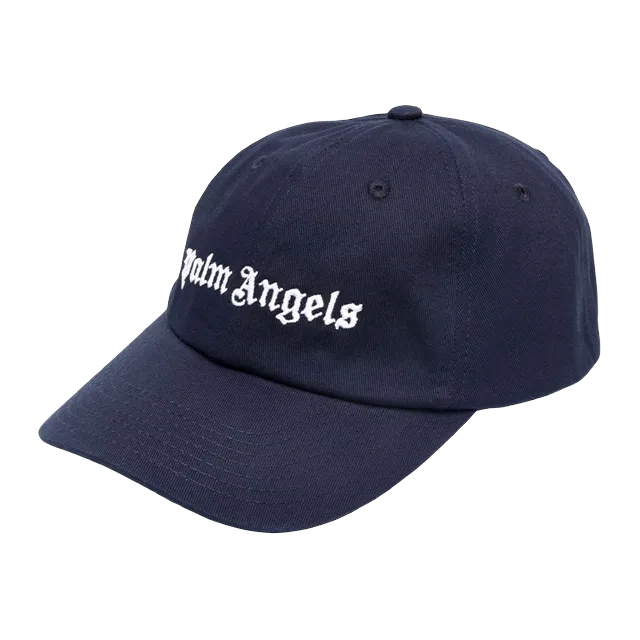 Palm Angels Cap Baseball logo Blue — Authentic Caps & Beanies at CLZTURE