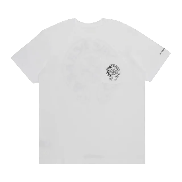 Chrome Hearts Horseshoe Logo Pocket T-Shirt White — Authentic T-Shirts at CLZTURE