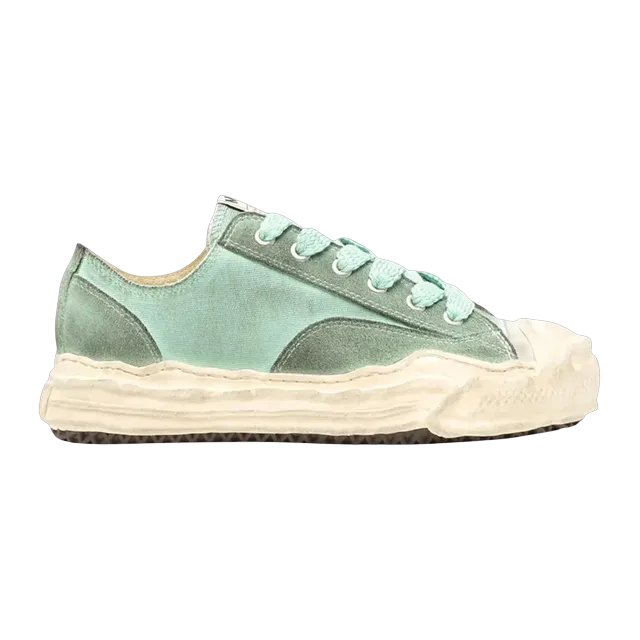 Mihara Yasuhiro Hank Og Sole Mixed Material Low Green — Authentic Shoes & Footwear at CLZTURE