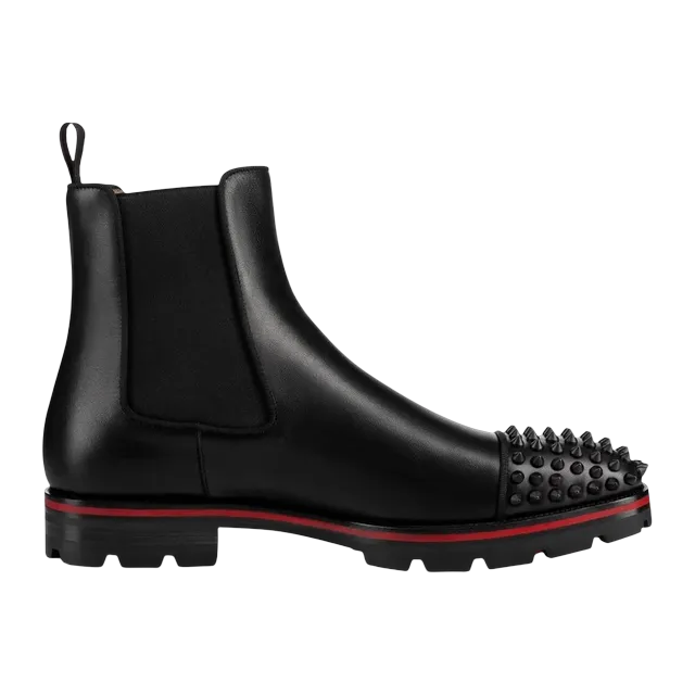 Christian Louboutin Melon Spikes Black — Authentic Boots at CLZTURE