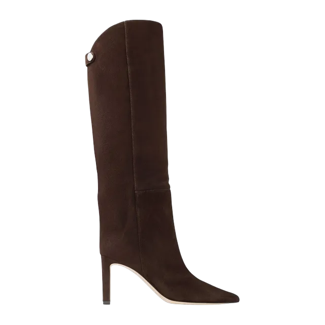 Jimmy Choo Alizze Knee Boot 85Mm Brown — Authentic Boots at CLZTURE