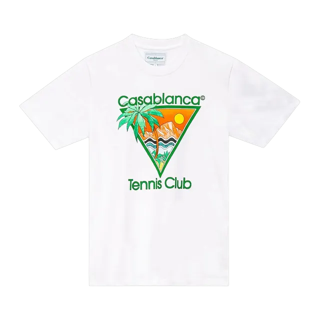 Casablanca Tennis Club Icon T-Shirt White — Authentic T-Shirts at CLZTURE
