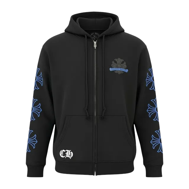Chrome Hearts Cross Logo Zip Black — Authentic Hoodies & Sweats at CLZTURE