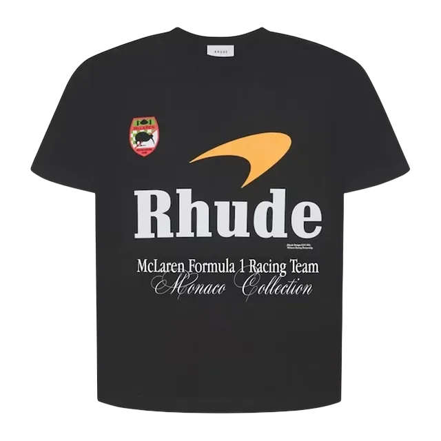 Rhude Mclaren x Merch T-Shirt Black — Authentic T-Shirts at CLZTURE