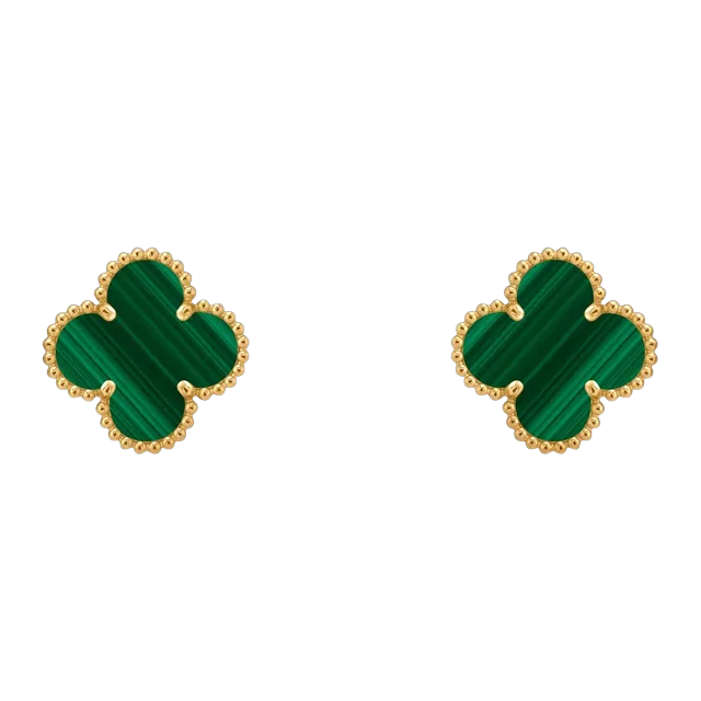 Van Cleef & Arpels Vintage Alhambra Malachite Gold — Authentic Jewelry at CLZTURE