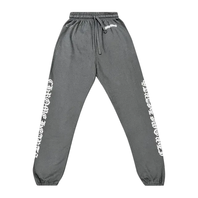 Chrome Hearts Script Letter Sweatpants Black/White — Authentic Chrome Hearts in stock at CLZTURE