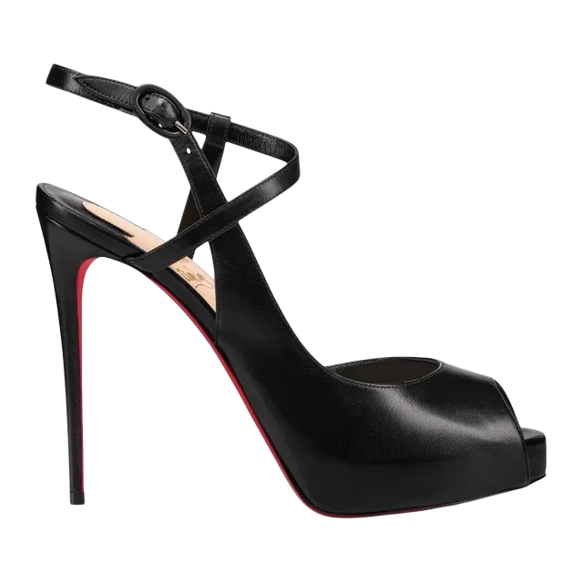 Christian Louboutin Jenlove Alta 120Mm Black — Authentic Christian Louboutin in stock at CLZTURE