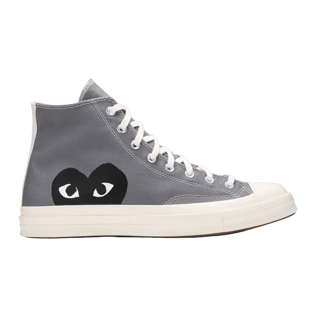 Converse Comme Des Garçons x Chuck 70 High Steel Gray — Authentic Shoes & Footwear at CLZTURE
