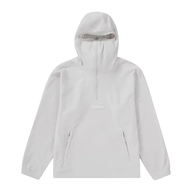 Supreme Polartec Facemask Half-Zip Hooded Light Grey — Authentic Supreme in stock at CLZTURE