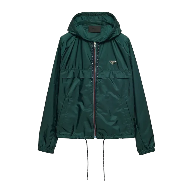Prada Blouson Re-Nylon Green — Authentic Prada in stock at CLZTURE
