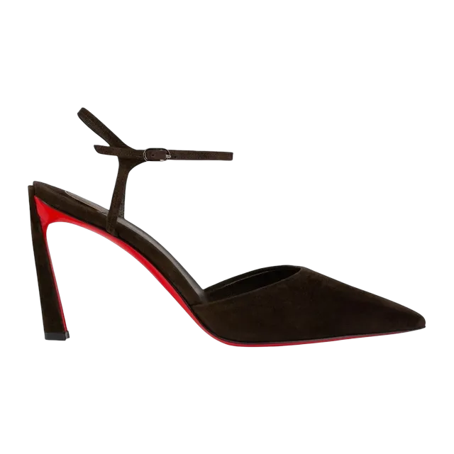 Christian Louboutin Condora Riviera 85Mm Coffee — Authentic Shoes & Footwear at CLZTURE