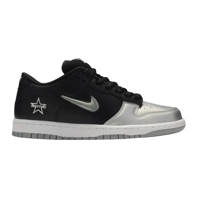 Supreme x Dunk SB Low Qs Metallic Silver — Authentic Shoes & Footwear at CLZTURE