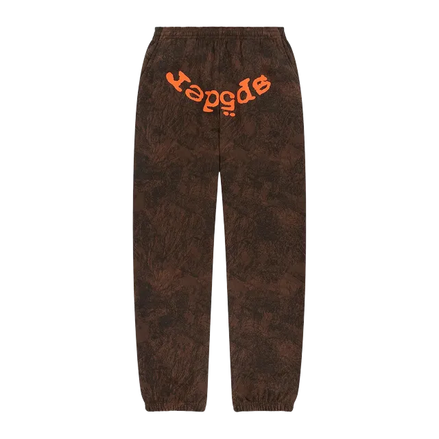 Sp5der T&F Tree Camo Sweatpant Brown — Authentic Pants & Trousers at CLZTURE