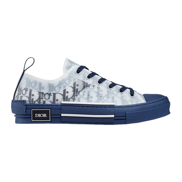 Dior Sneakers B23 Basse Oblique Blue — Authentic Shoes & Footwear at CLZTURE