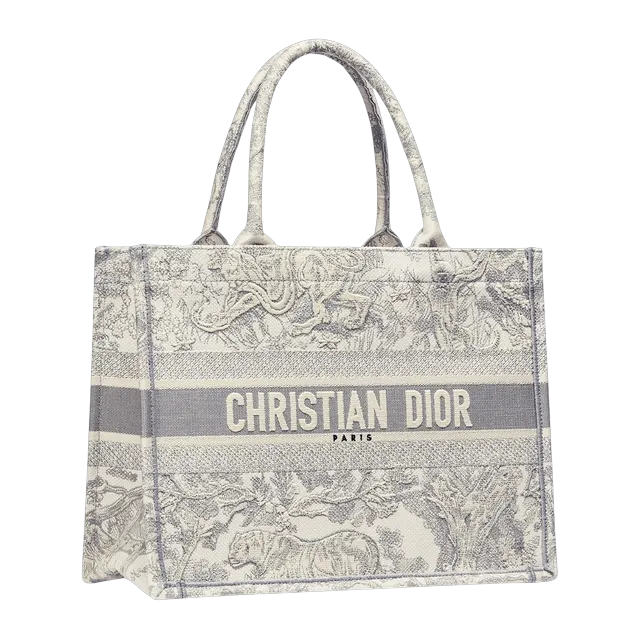 Bag Dior Book Tote Medium 36Cm Grey — Authentic Bags & Luggage at CLZTURE