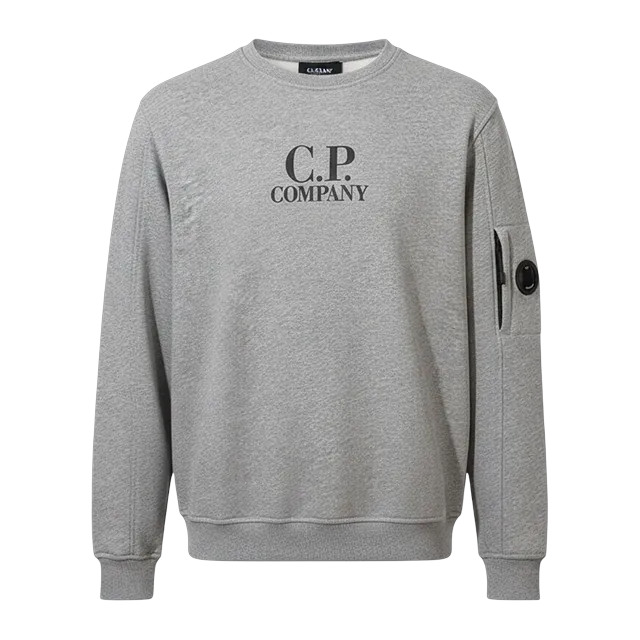 C.P. Company Lens Logo Grey — Authentic Hoodies & Sweats at CLZTURE