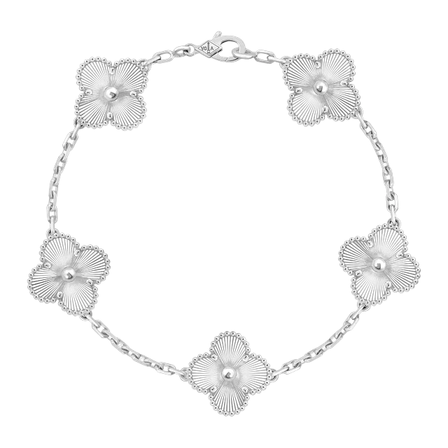 Van Cleef & Arpels Vintage Alhambra 5 Motifs Silver — Authentic Jewelry at CLZTURE
