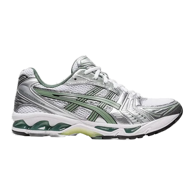 Asics Gel-Kayano 14 White Pure Silver Slate Grey — Authentic Asics at CLZTURE