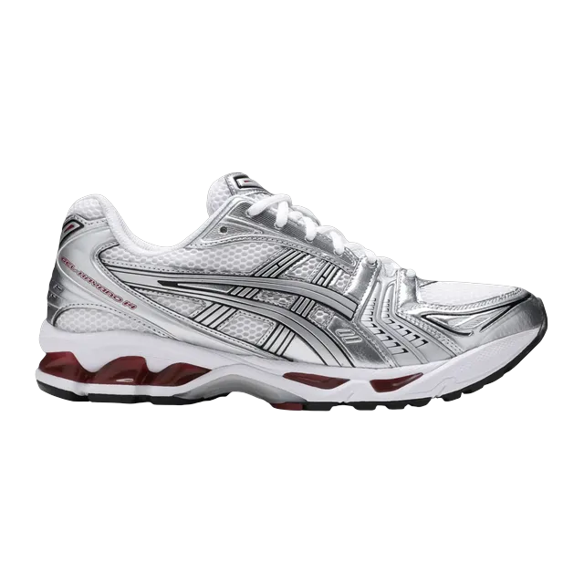 ASICS Gel Kayano 14 Pure Silver Red — Authentic Shoes & Footwear at CLZTURE